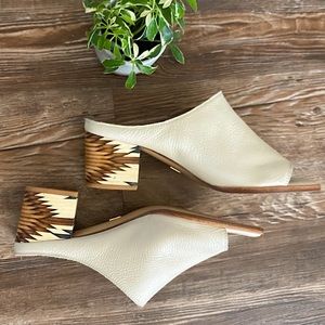 White Leather Azteca Shoes